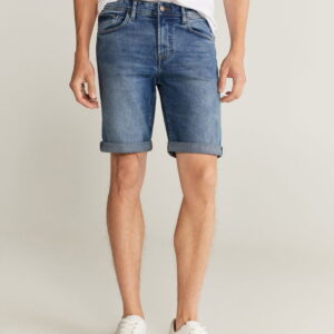 Denim Bermuda shorts - Image 1