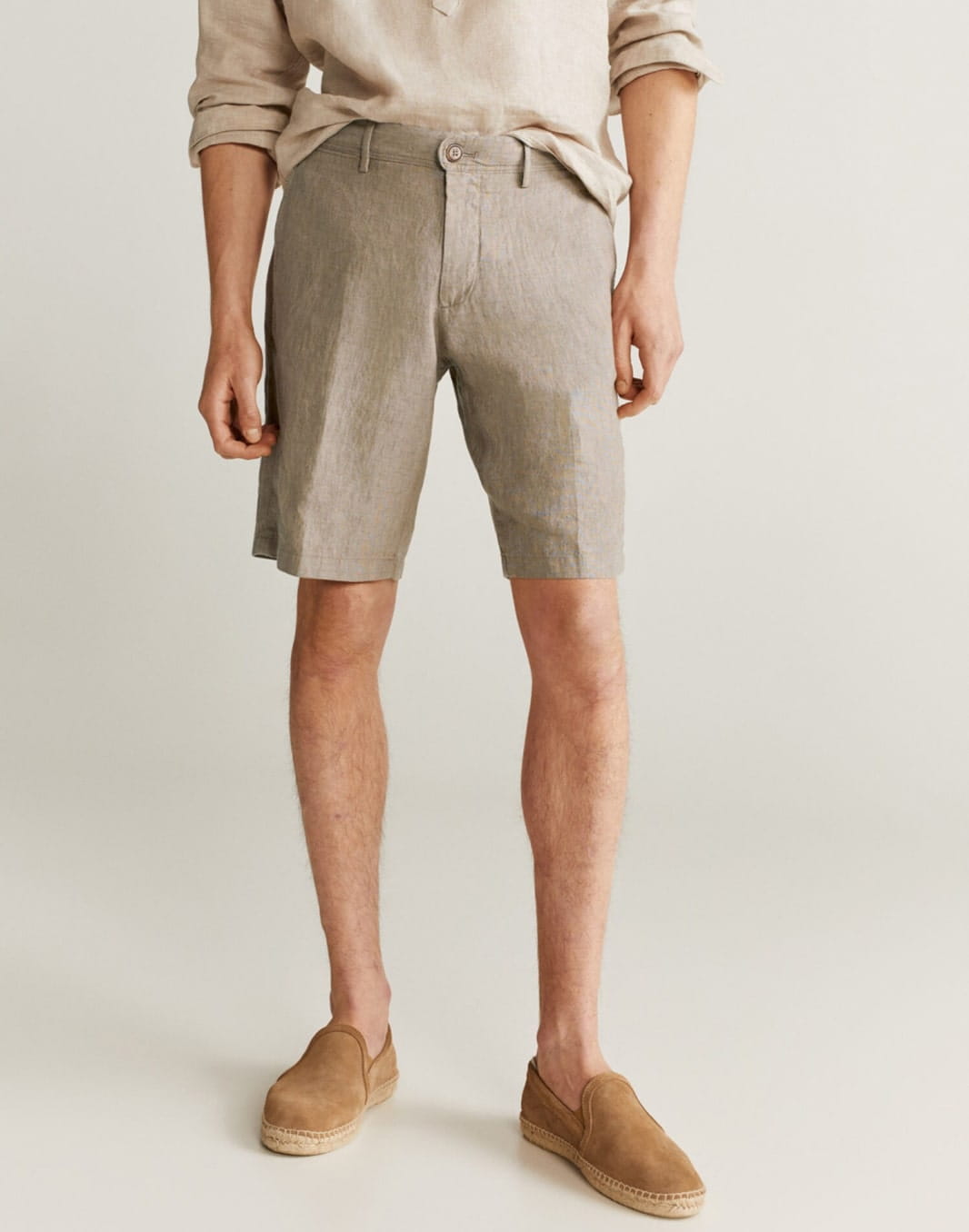 Linen Bermuda shorts - Image 1