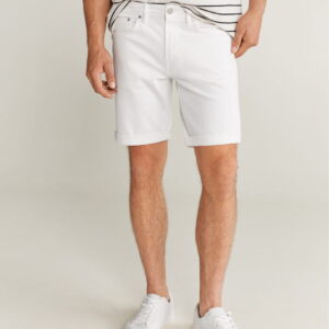 Elastic waist cotton shorts - Image 1